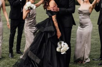 Black Wedding Dresses: 33 Unusual Styles + FAQs