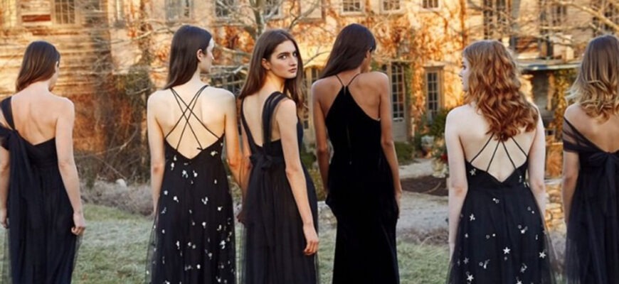 Wedding Black Bridesmaid Dresses: 18 Ideas + Faqs