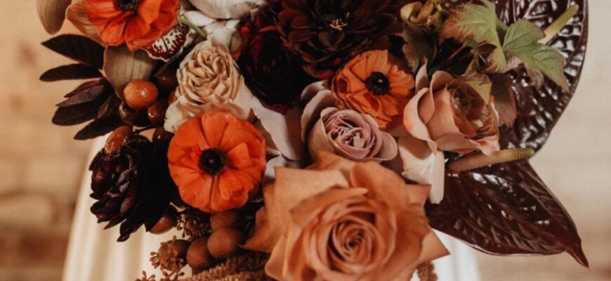 Rust Wedding Flowers: Chic Ideas What Will Inspire You